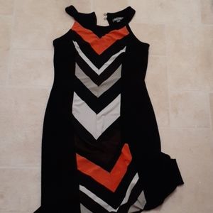 Chevron design maxi dress